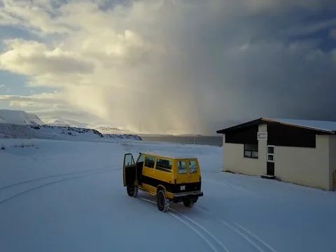Aerial mountain fields winter view Stock Footage 75602535