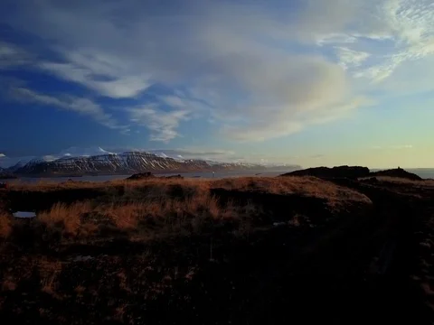 Aerial mountain fields winter view Stock Footage 75602558