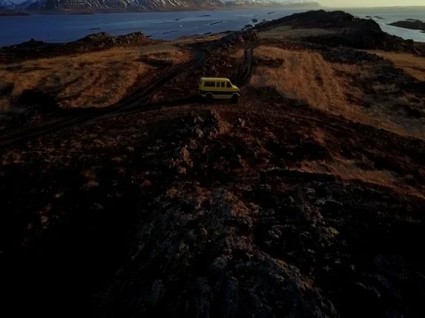 Aerial mountain fields winter view Stock Footage 75602590
