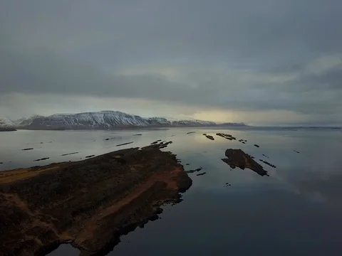 Aerial mountain fields winter view Stock Footage 75602644