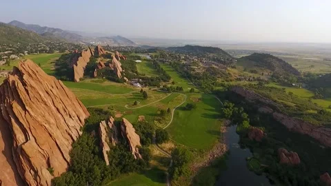 Aerial Mountain Golf Course Stock-Footage 171435254