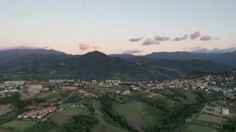 Aerial mountain hyperlapse Stock Footage 201700071