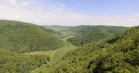 Aerial Mountain Landscape Stock Footage 76084218