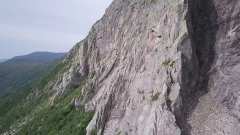 Aerial Mountain Pan - New Hampshire White Mountains Stock Footage