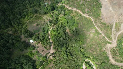 Aerial mountain road Stock Footage 219720774