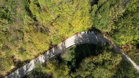Aerial mountain road Stock Footage 223646861