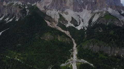 Aerial mountain view Stockbeeldmateriaal 91906222