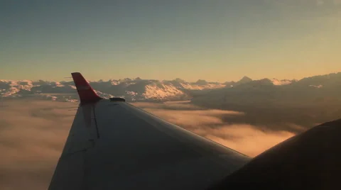 Aerial mountain view from plane 動画素材 51520336