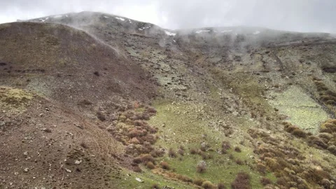 Aerial mountains and clouds Stock Footage 240658082