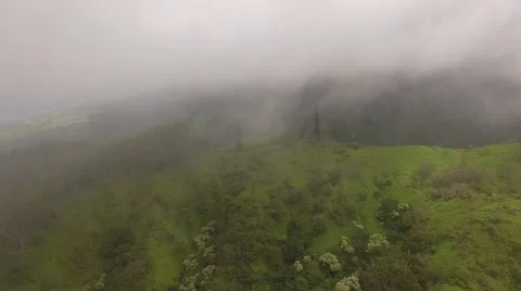 Aerial Mountains on the island of Maui Stock Footage 64953953