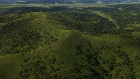 Aerial, Mountains Range, Summer, Clear, Forest Stock Footage 163096310