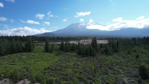 Aerial Mt Shasta Stock Footage 249959179