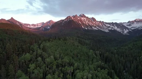 Aerial Mt Sneffels Sunset 2 Stock Footage 249951016