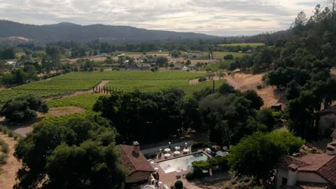 Aerial of Napa Stock Footage 168709952