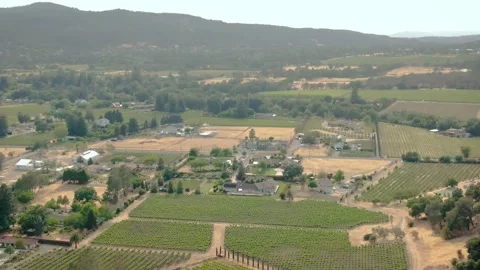 Aerial of Napa Stock Footage 168710131