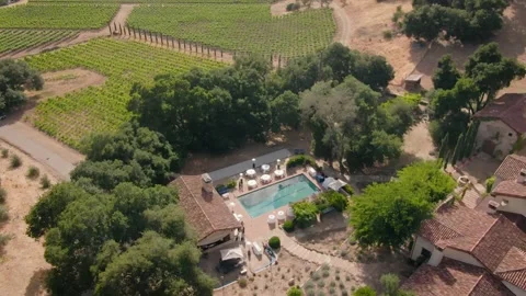 Aerial of Napa Stock Footage 168710210