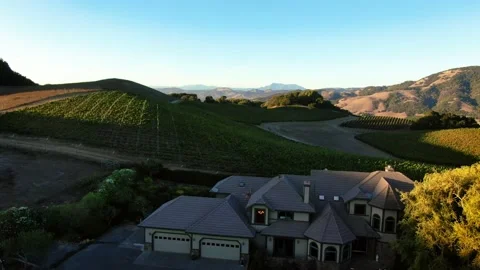 Aerial of Napa Stock Footage 168710243