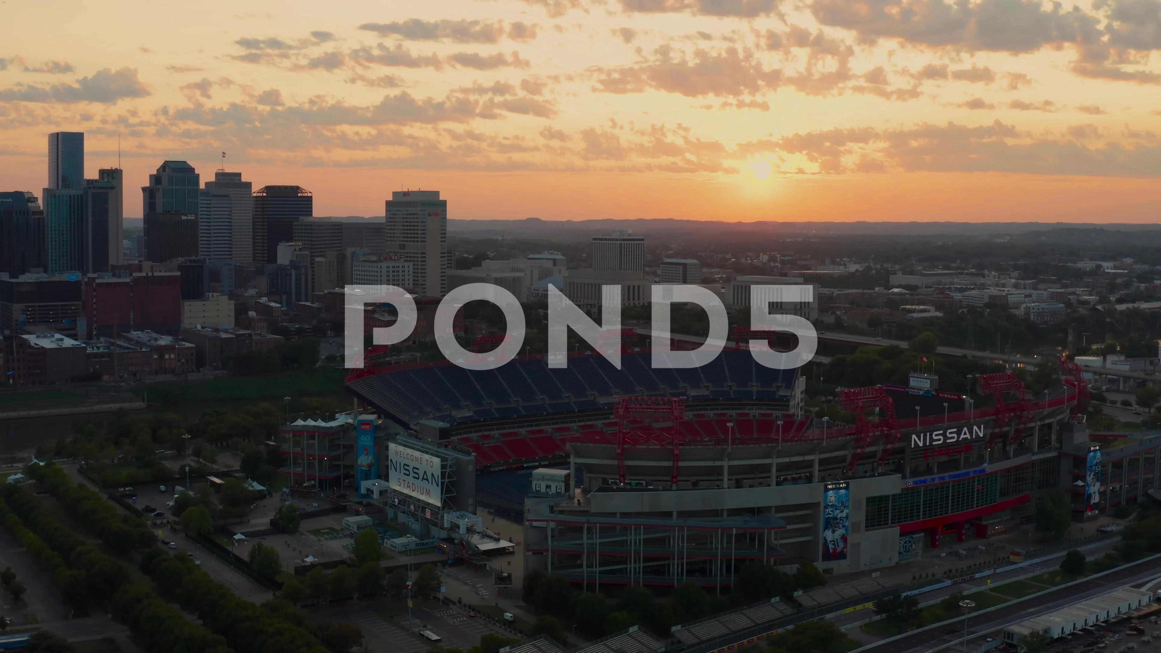 Tennessee Titans Nissan Stadium Overhead Aerial Photo