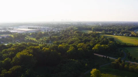 Aerial Nature Forest Fields Stock Footage 101563252