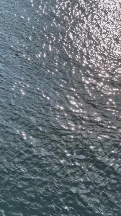 Aerial: Never endless river surface view Video stock 304951562