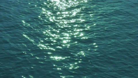 Aerial: Never endless sea surface view Stock Footage 134418150