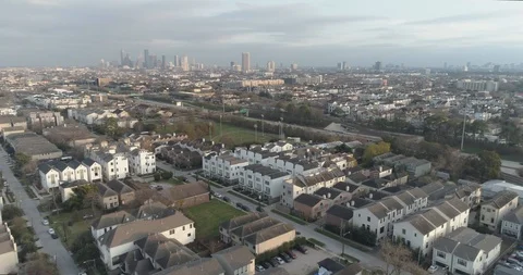Aerial of Newly develop homes in Houston 動画素材 122882475