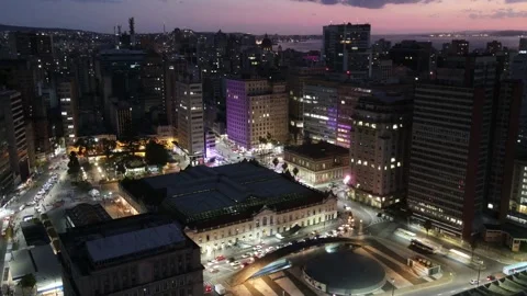 Aerial Night Hyper lapse Stock Footage 141130782