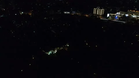 Aerial Night Motion Stock Footage 143131880
