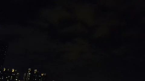 Aerial Night Motion Stock Footage 143133057