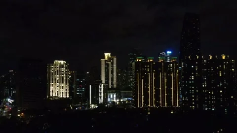 Aerial Night Motion Stock Footage 143133316