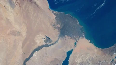 Aerial of the Nile river delta, Egypt. 4... | Stock Video | Pond5