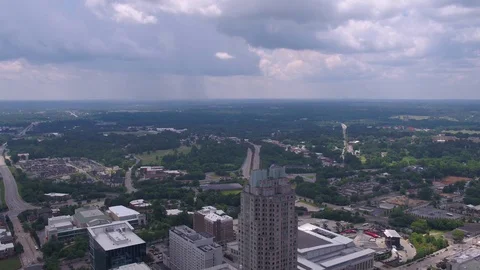 Aerial North Carolina Raleigh July 2017 Sunny Day 4K Inspire 2 Stock Footage