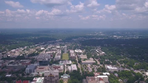 Aerial North Carolina Raleigh July 2017 Sunny Day 4K Inspire 2 Stock Footage