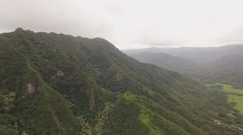 Aerial Oahu Kahana Bay Beach Park Stock Footage 59139213