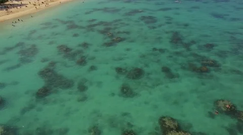 Aerial Oahu Lanikai Beach Stock Footage 59128552