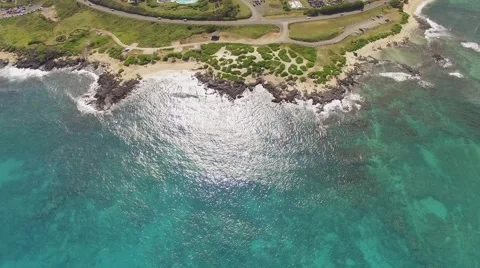 Aerial Oahu Sea Life Park Hawaii Stock Footage 59139343