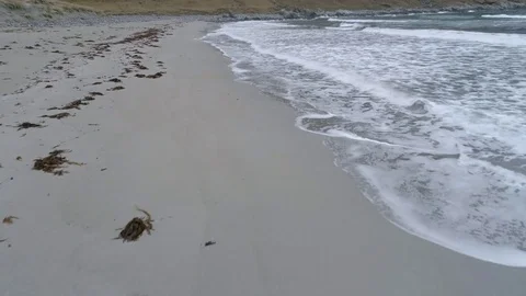 Aerial ocean beach View Stock Footage 78389591