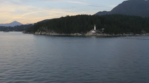 Aerial ocean lighthouse Stock Footage 116508830