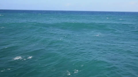 Aerial ocean low angle  North Shore, Oahu Stock Footage 49046225