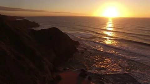 Aerial of Ocean Sunset 動画素材 71944204