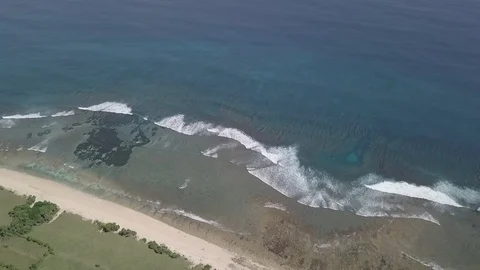 Aerial Ocean Surface Waves  库存影片 87707928