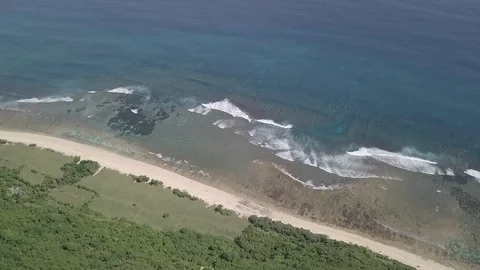 Aerial Ocean Surface Waves  库存影片 87708576