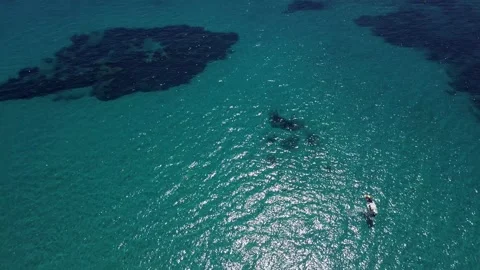 Aerial Ocean Top View Stock Footage 132895802