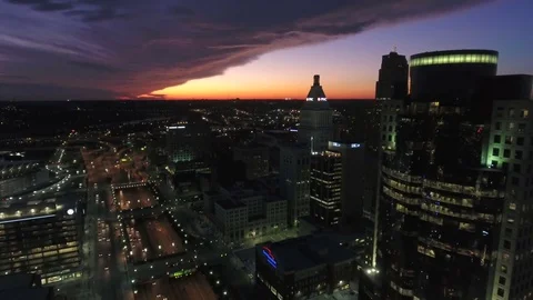 Aerial Ohio Cincinnati September 2016 4K Stock Footage 72827567