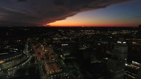 Aerial Ohio Cincinnati September 2016 4K 스톡 동영상 72828107