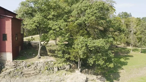 Aerial of an old mill 스톡 동영상 109462200