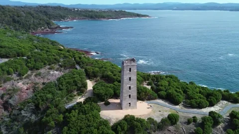 Aerial Orbit Around Boyd Tower Video stock 334902116