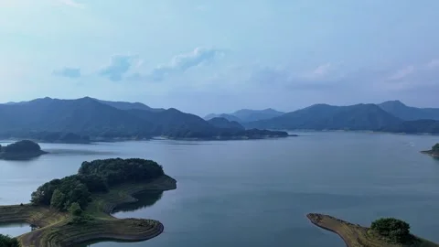 Aerial Orbit Hyperlapse of Crocodile Islands with Moving Clouds Stock Footage 329357181