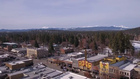 Aerial Oregon Bend Stock Footage 75248875