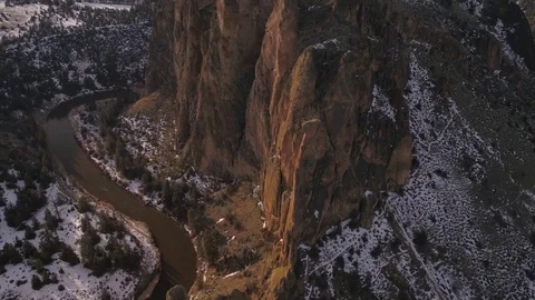 Aerial Oregon Smith Rock Video stock 75248522
